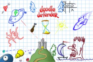 Original Doodle Defender game artwork